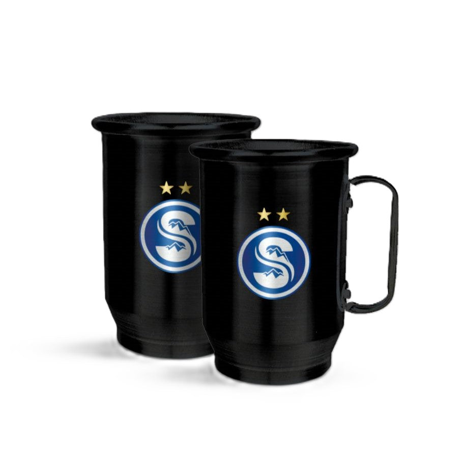 Caneca Sião 850mL com tirante - Preta - Edição Bicampeão