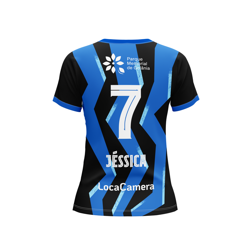 Camisa Goleiro - Azul e Preto - Babylook