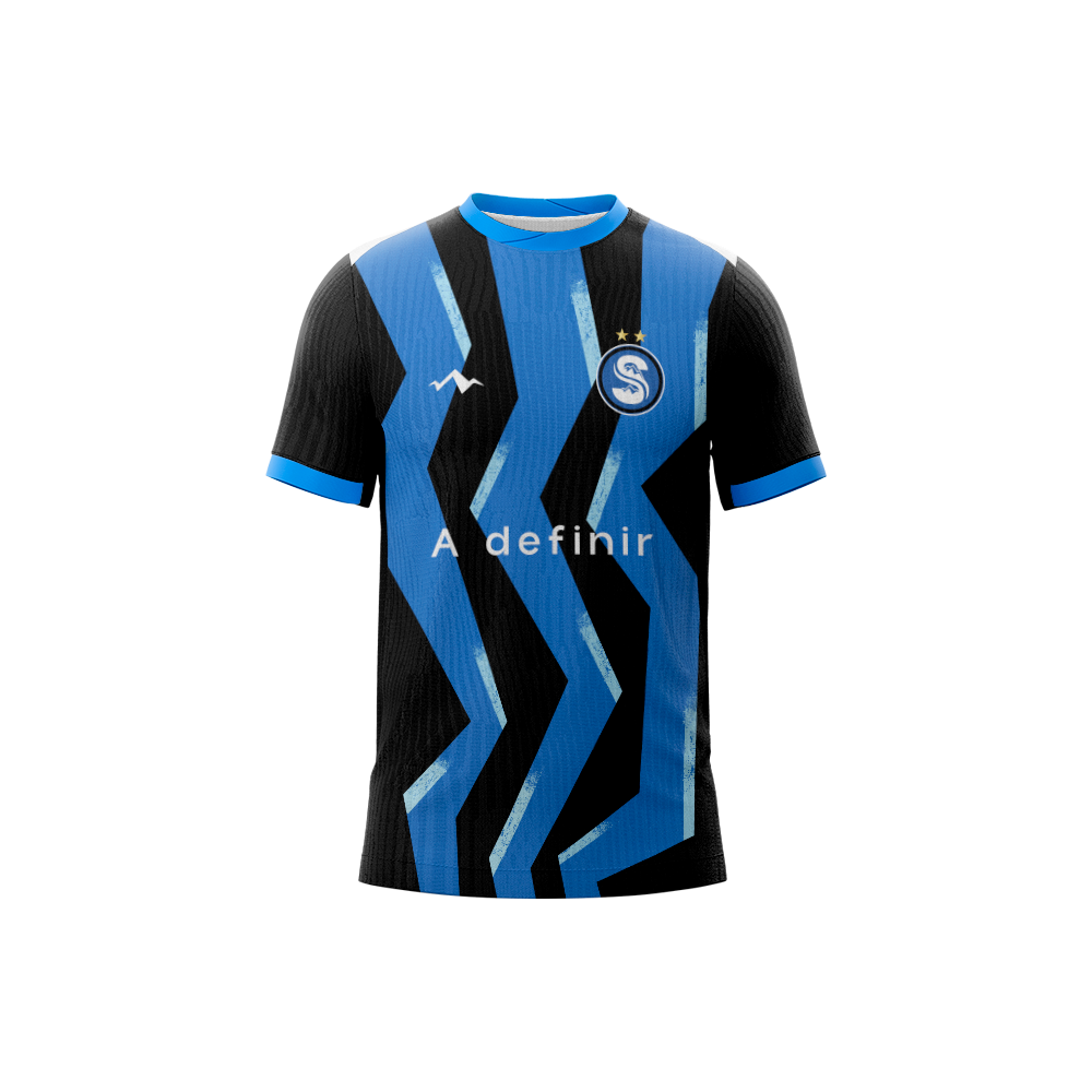 Camisa Goleiro - Azul e Preto - Infantil